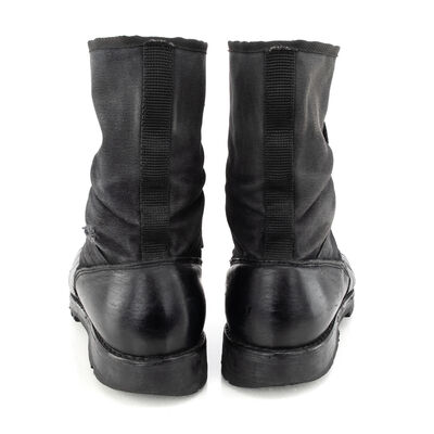 Austrian Black Canvas & Leather Jungle Boots - Size 47/13 | Issued, , large